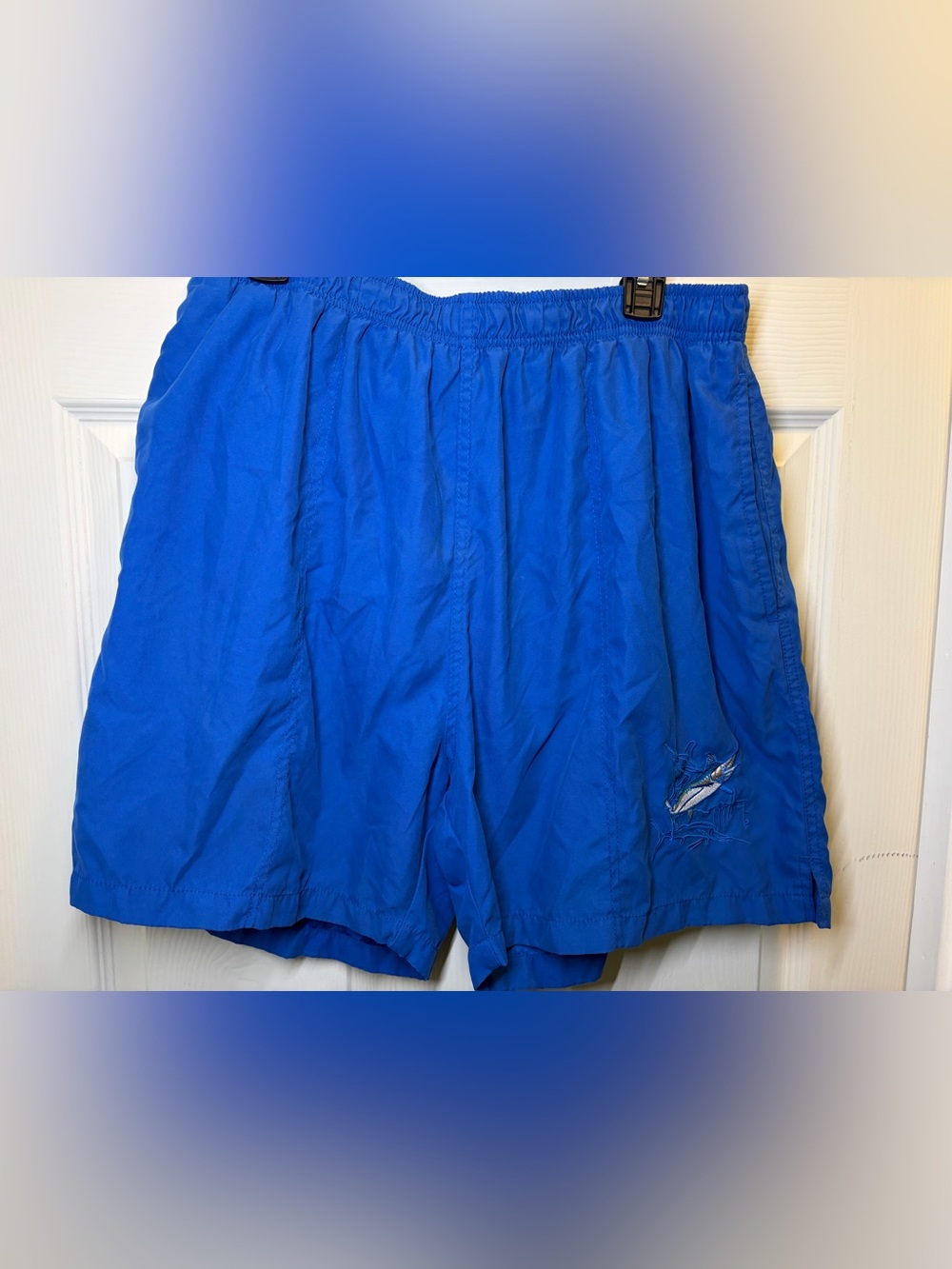 Guy Harvey Blue Swim Shorts with Mesh Liner